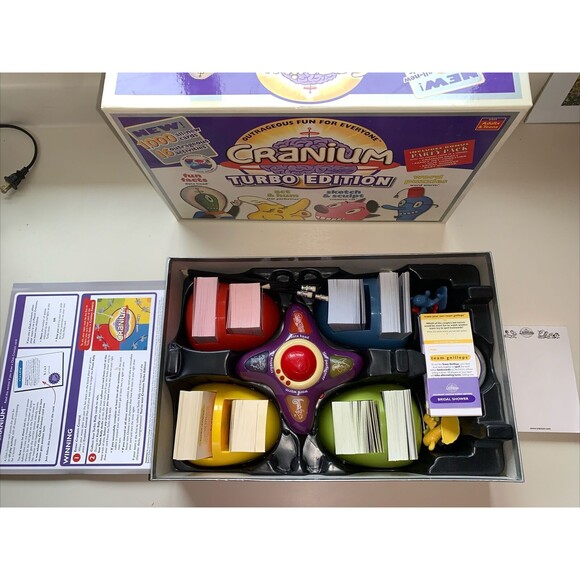 Cranium Turbo Edition Board Game 2004 Family Fun Expansion Pack 1000 Opened New - Picture 3 of 4